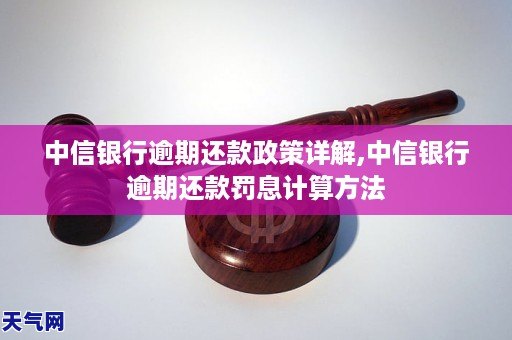 中信银行逾期还款政策详解,中信银行逾期还款罚息计算方法