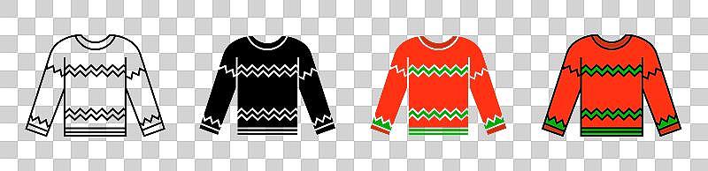 毛衣图标集冬季女性温暖质感图片下载