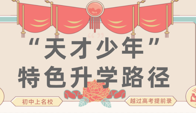 “天才少年”特色升学路径