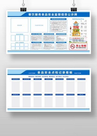 餐饮服务食品安全监督信息公示牌