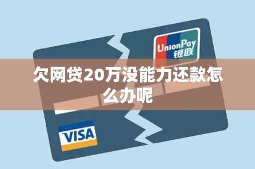 欠网贷20万没能力还款怎么办呢