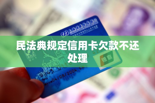 民法典规定信用卡欠款不还处理