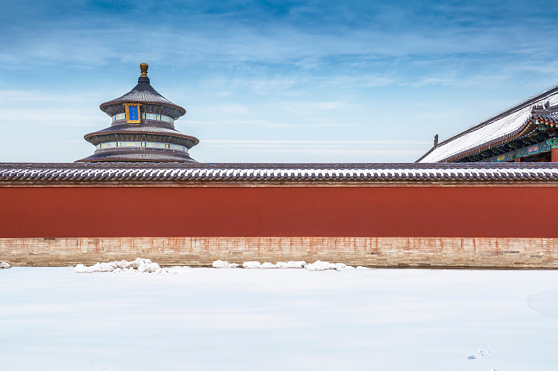 天坛雪图片下载