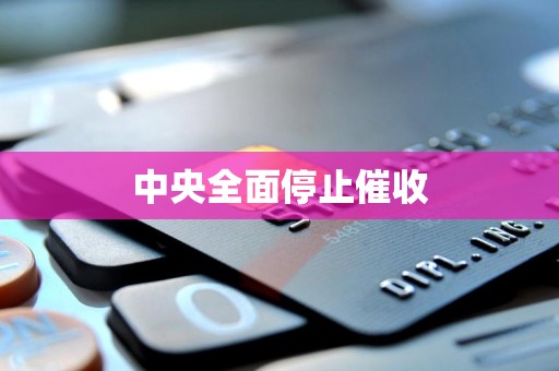 中央全面停止催收