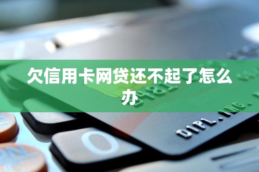 欠信用卡网贷还不起了怎么办