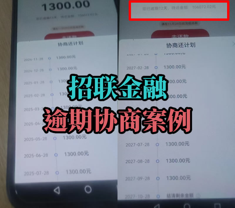 招联金融逾期协商案例