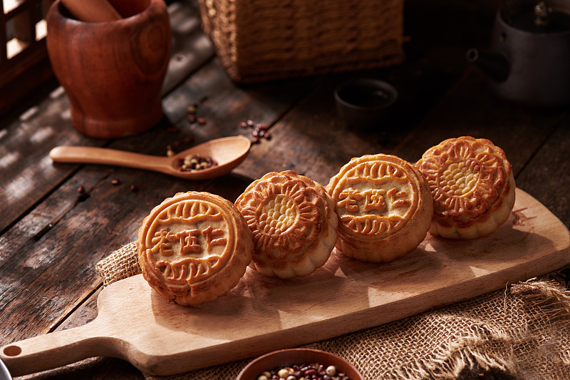月饼与中式美食图片下载