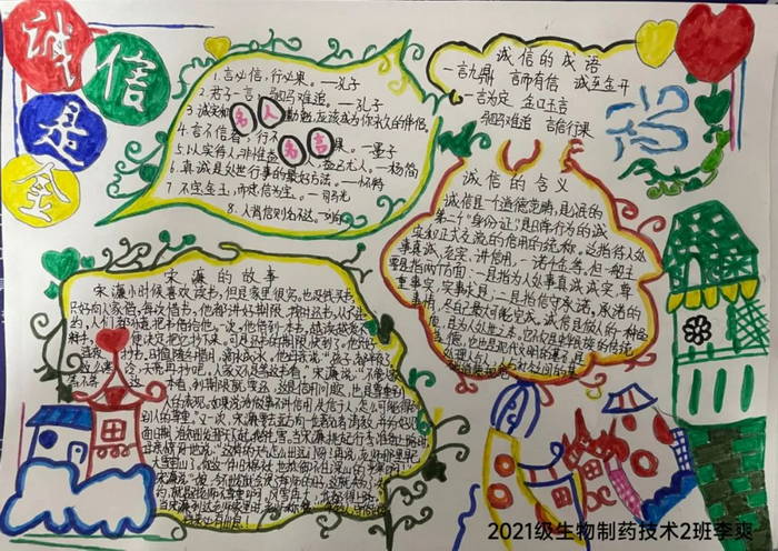 诚信手抄报初中