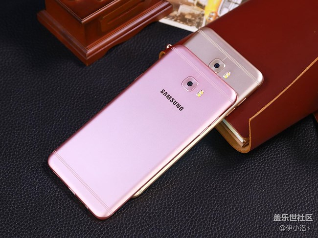 三星盖乐世C7 Pro蔷薇粉枫叶金双*赏