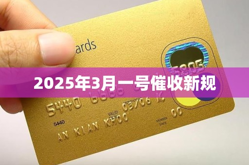 2025年3月一号催收新规