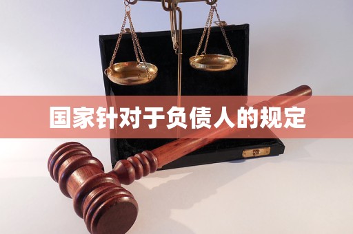 国家针对于负债人的规定