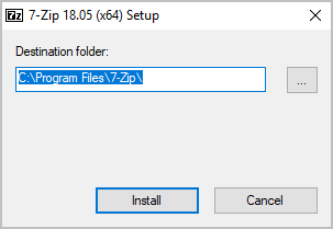 Install 7Zip