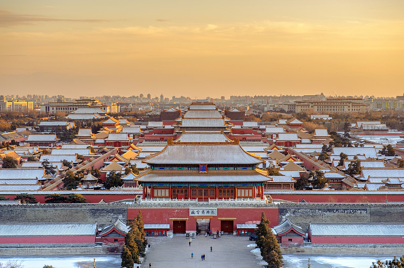 雪后故宫风光图片下载