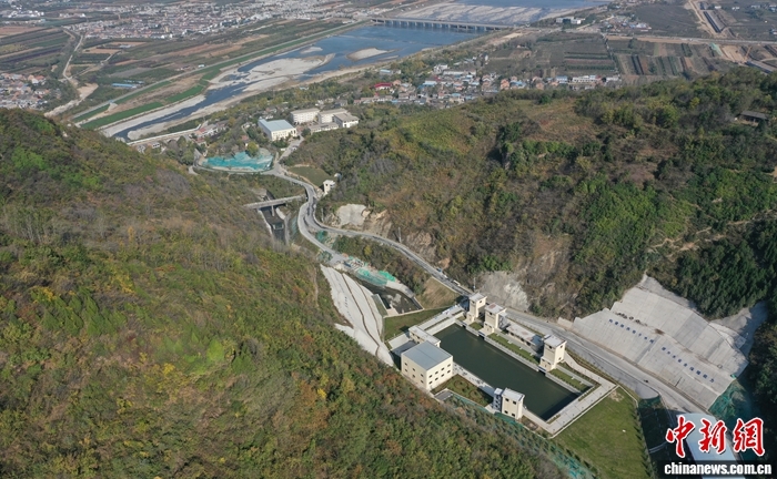 引汉济渭黄地沟配水枢纽。受访者供图