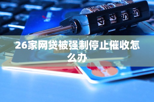 26家网贷被强制停止催收怎么办