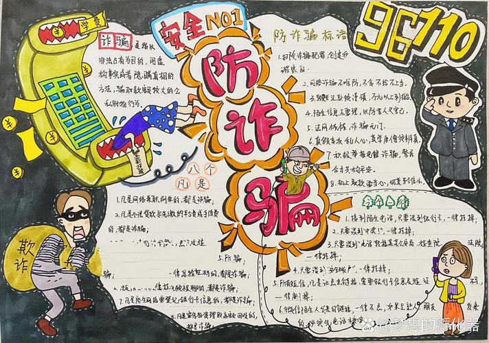 网络诈骗手抄报图片 网络诈骗手抄报图片大全