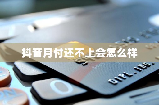 抖音月付还不上会怎么样