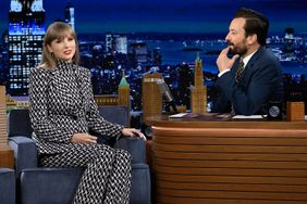 Taylor Swift during an interview with host Jimmy Fallon on THE TONIGHT SHOW STARRING JIMMY FALLON