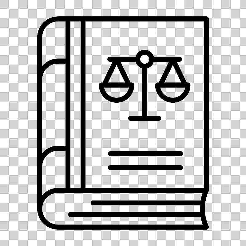 法律书籍设计中的平衡秤与书本图片下载