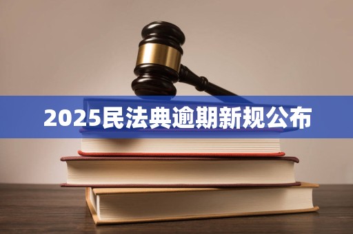 2025民法典逾期新规公布
