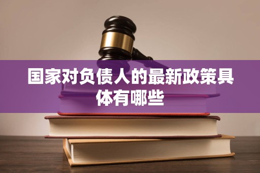 国家对负债人的最新政策具体有哪些