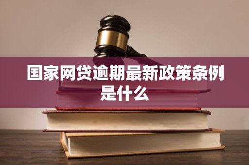 国家网贷逾期最新政策条例是什么