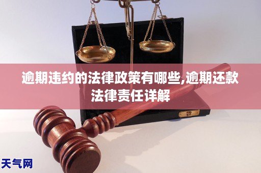 逾期违约的法律政策有哪些,逾期还款法律责任详解