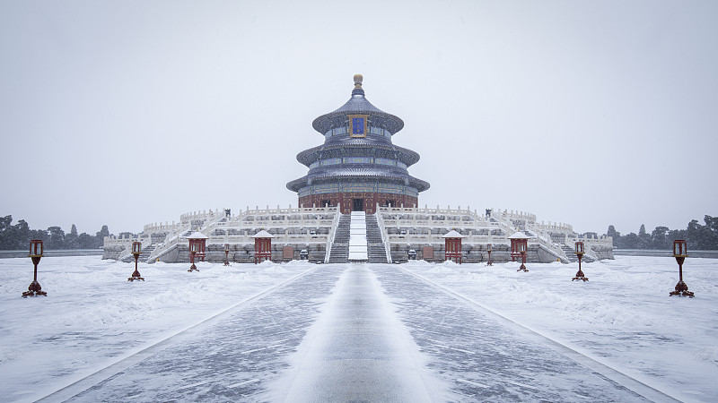 天坛雪景图片下载