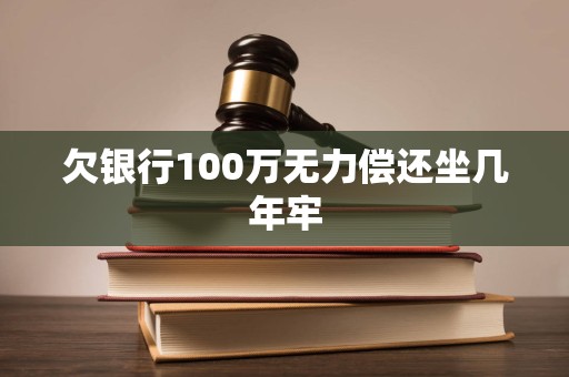 欠银行100万无力偿还坐几年牢