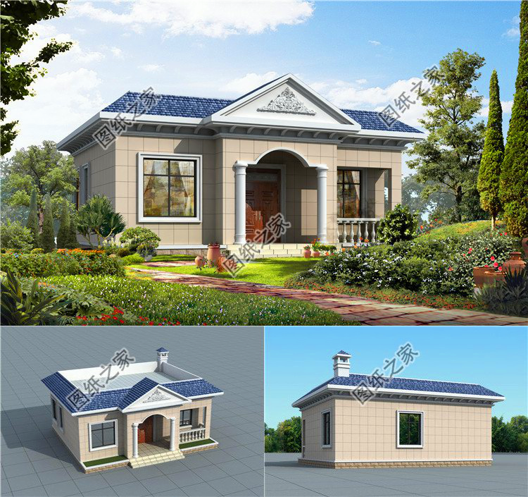 农村90平方米一层房子设计图，每款不超10万，再也不用为小宅基地发愁