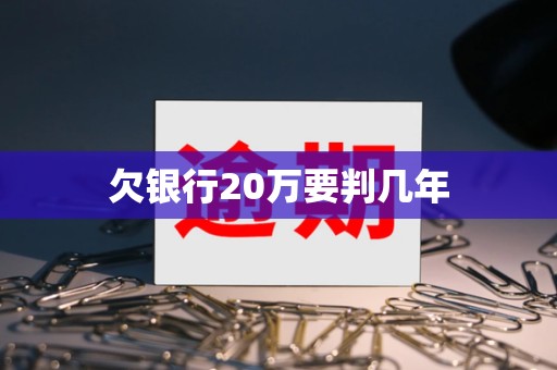 欠银行20万要判几年