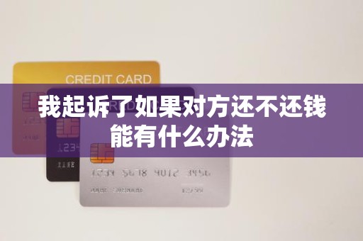 我起诉了如果对方还不还钱能有什么办法